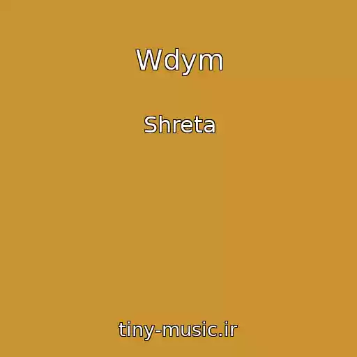 کاور آهنگ Wdym از Shreta