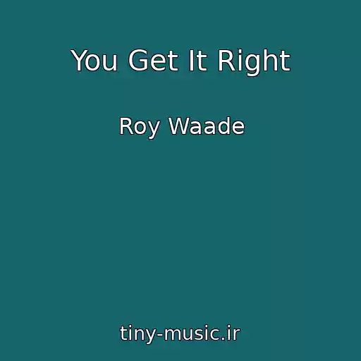 کاور آهنگ You Get It Right از Roy Waade