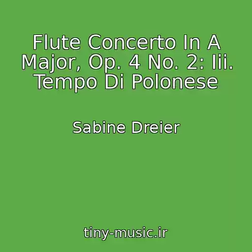 کاور آهنگ Flute Concerto In A Major, Op. 4 No. 2: Iii. Tempo Di Polonese از Sabine Dreier