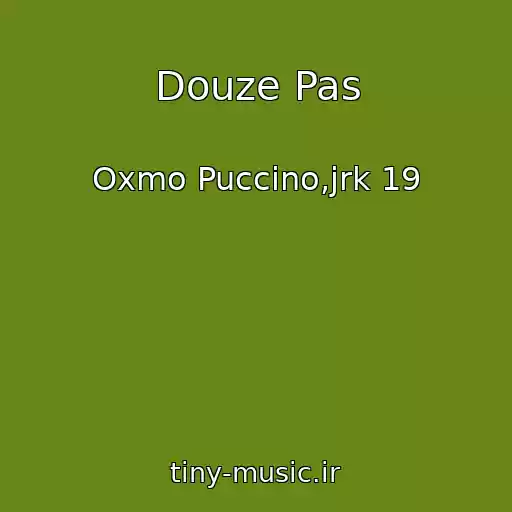 کاور آهنگ Douze Pas از Oxmo Puccino,jrk 19
