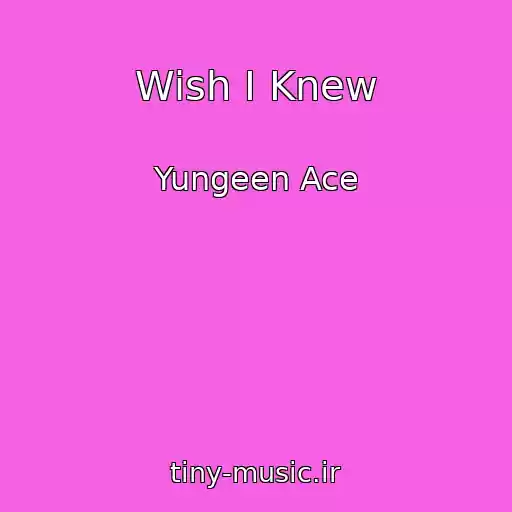 کاور آهنگ Wish I Knew از Yungeen Ace