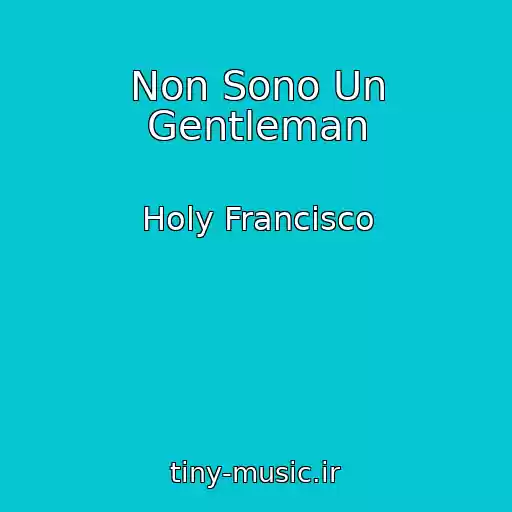 کاور آهنگ Non Sono Un Gentleman از Holy Francisco