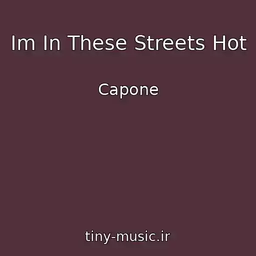 کاور آهنگ Im In These Streets Hot از Capone