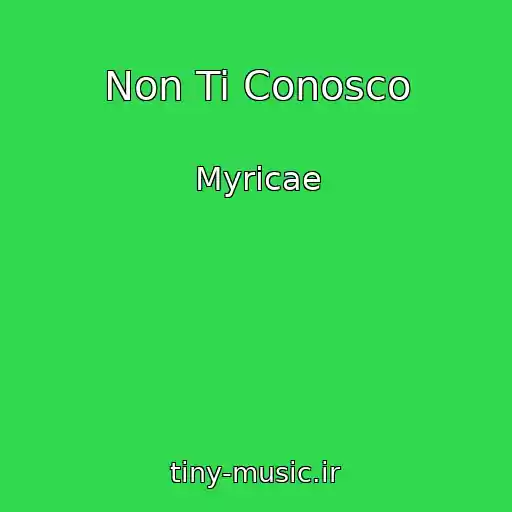 کاور آهنگ Non Ti Conosco از Myricae