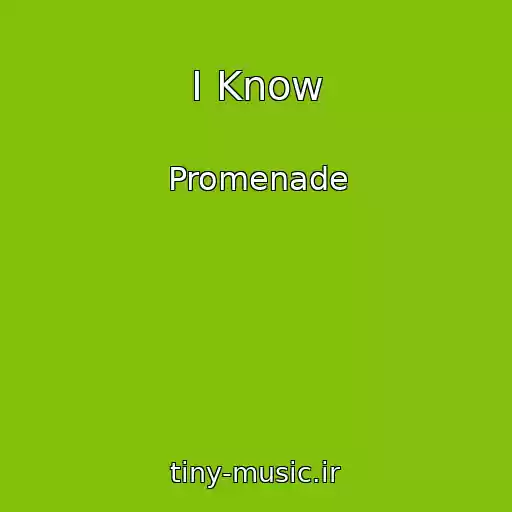 کاور آهنگ I Know از Promenade