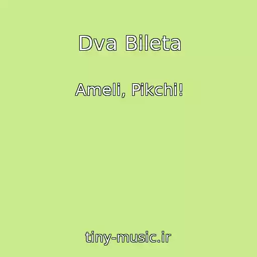 کاور آهنگ Dva Bileta از Ameli, Pikchi!