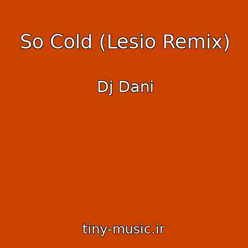کاور آهنگ So Cold (Lesio Remix) از Dj Dani