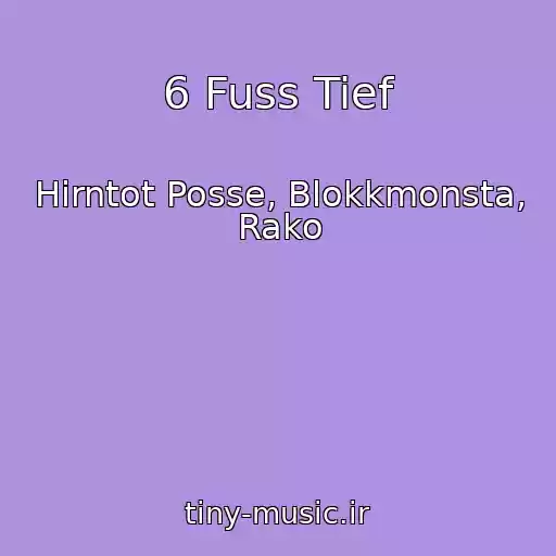 کاور آهنگ 6 Fuss Tief از Hirntot Posse, Blokkmonsta, Rako