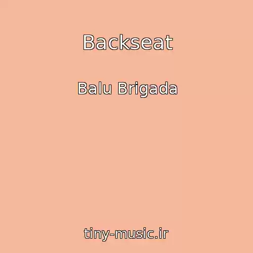 کاور آهنگ Backseat از Balu Brigada