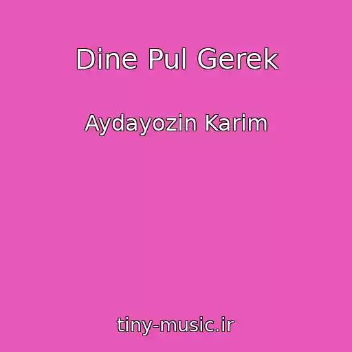 کاور آهنگ Dine Pul Gerek از Aydayozin Karim