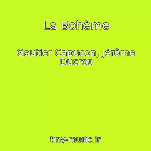 کاور آهنگ La Bohème از Gautier Capuçon, Jérôme Ducros