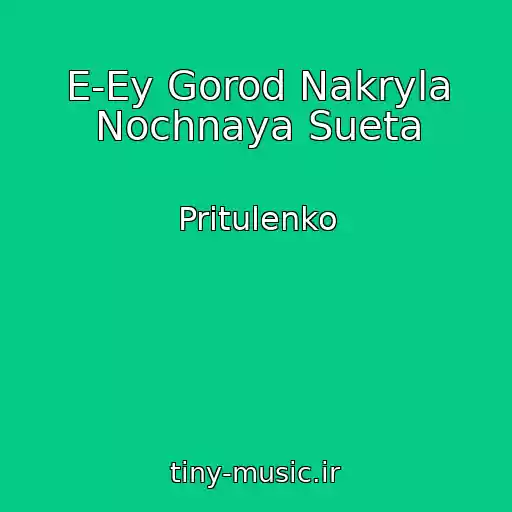 کاور آهنگ E-Ey Gorod Nakryla Nochnaya Sueta از Pritulenko