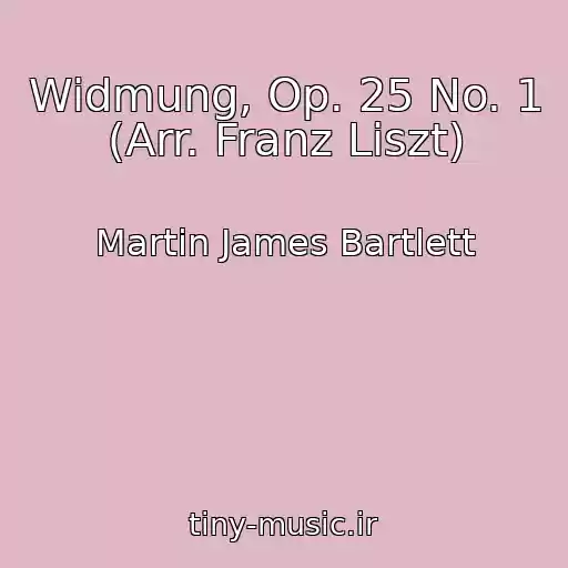 کاور آهنگ Widmung, Op. 25 No. 1 (Arr. Franz Liszt) از Martin James Bartlett