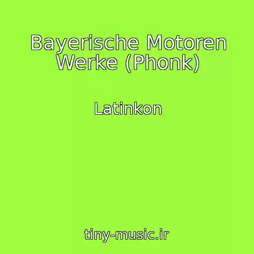 کاور آهنگ Bayerische Motoren Werke (Phonk) از Latinkon