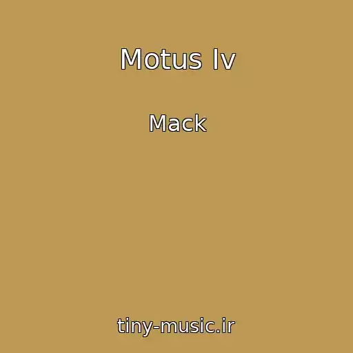 کاور آهنگ Motus Iv از Mack