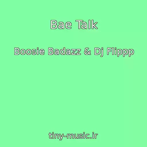 کاور آهنگ Bae Talk از Boosie Badazz & Dj Flippp