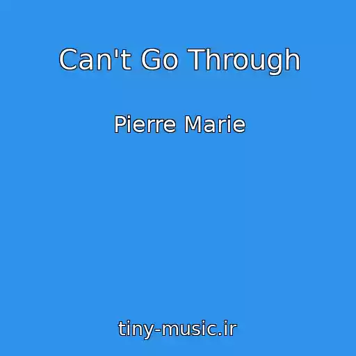 کاور آهنگ Can't Go Through از Pierre Marie