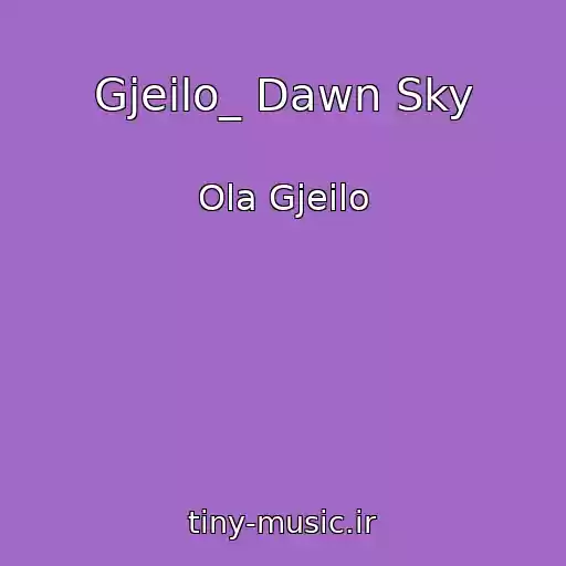 کاور آهنگ Gjeilo_ Dawn Sky از Ola Gjeilo