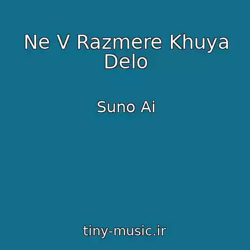 کاور آهنگ Ne V Razmere Khuya Delo از Suno Ai