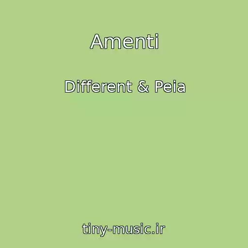 کاور آهنگ Amenti از Different & Peia