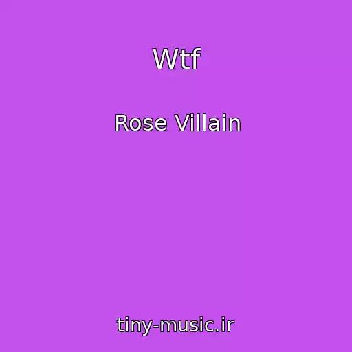 کاور آهنگ Wtf از Rose Villain