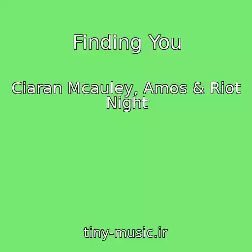 کاور آهنگ Finding You از Ciaran Mcauley, Amos & Riot Night