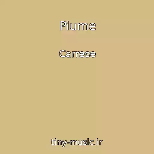 کاور آهنگ Piume از Carrese