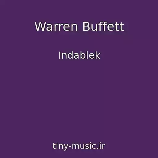 کاور آهنگ Warren Buffett از Indablek