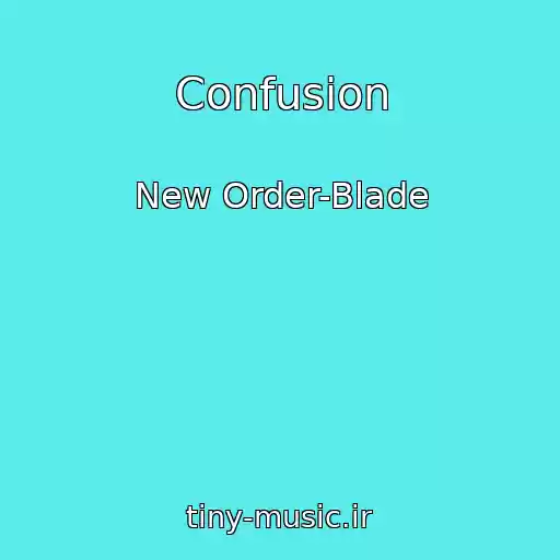کاور آهنگ Confusion از New Order-Blade