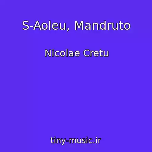 کاور آهنگ S-Aoleu, Mandruto از Nicolae Cretu