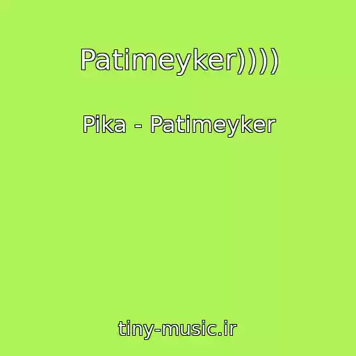 کاور آهنگ Patimeyker)))) از Pika - Patimeyker