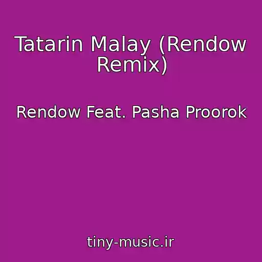 کاور آهنگ Tatarin Malay (Rendow Remix) از Rendow Feat. Pasha Proorok