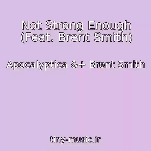 کاور آهنگ Not Strong Enough (Feat. Brent Smith) از Apocalyptica &+ Brent Smith