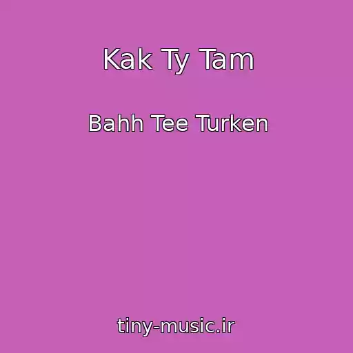 کاور آهنگ Kak Ty Tam از Bahh Tee Turken