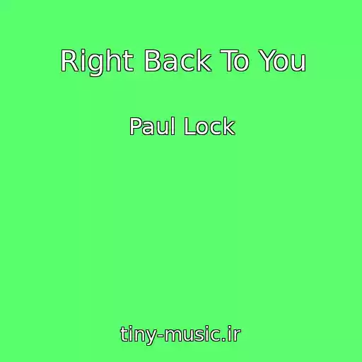 کاور آهنگ Right Back To You از Paul Lock