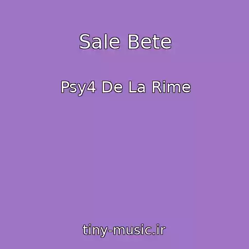 کاور آهنگ Sale Bete از Psy4 De La Rime