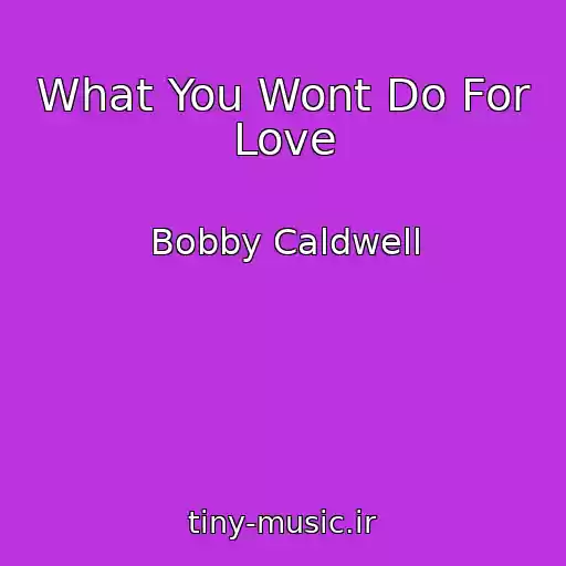 کاور آهنگ What You Wont Do For Love از Bobby Caldwell