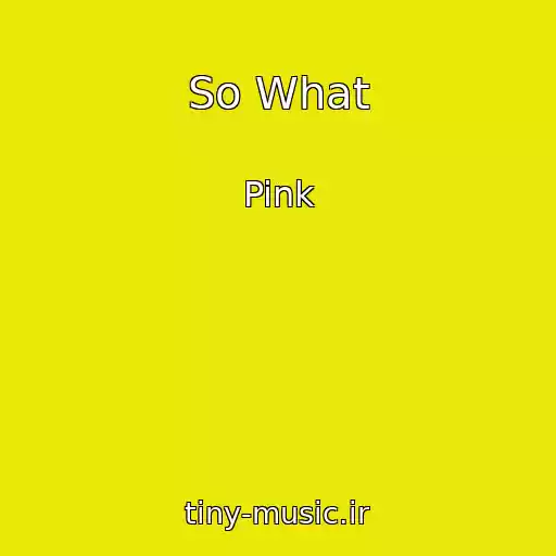 کاور آهنگ So What از Pink