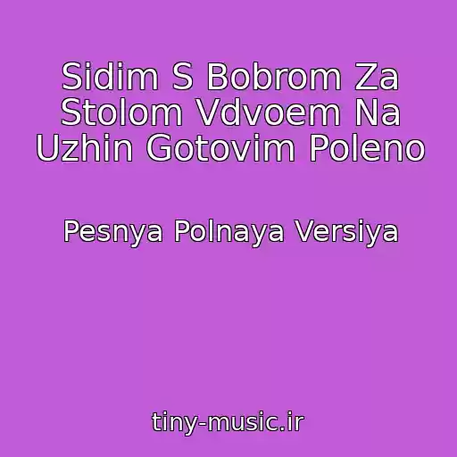 کاور آهنگ Sidim S Bobrom Za Stolom Vdvoem Na Uzhin Gotovim Poleno از Pesnya Polnaya Versiya