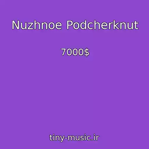 کاور آهنگ Nuzhnoe Podcherknut از 7000$