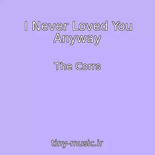 کاور آهنگ I Never Loved You Anyway از The Corrs