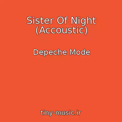 کاور آهنگ Sister Of Night (Accoustic) از Depeche Mode
