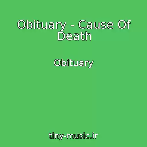 کاور آهنگ Obituary - Cause Of Death از Obituary
