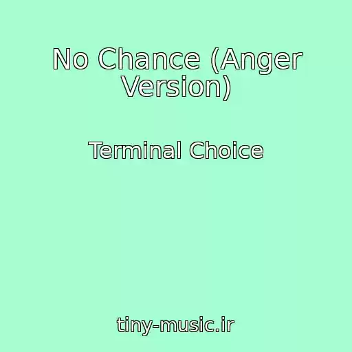 کاور آهنگ No Chance (Anger Version) از Terminal Choice