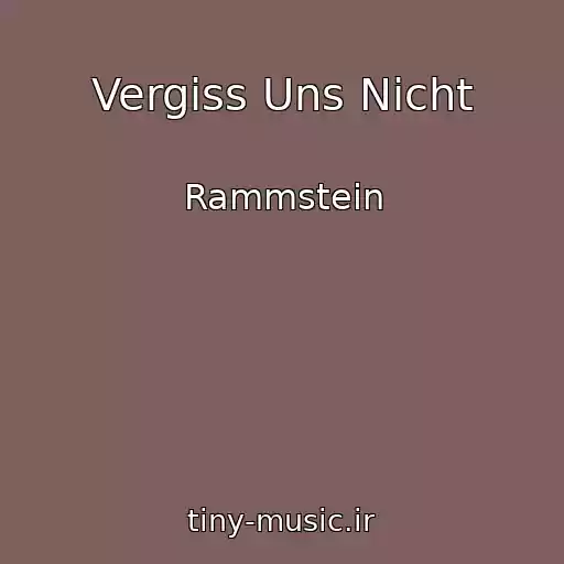 کاور آهنگ Vergiss Uns Nicht از Rammstein