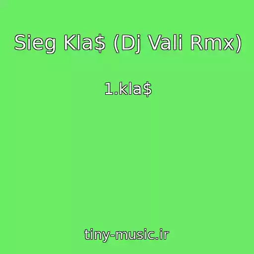 کاور آهنگ Sieg Kla$ (Dj Vali Rmx) از 1.kla$