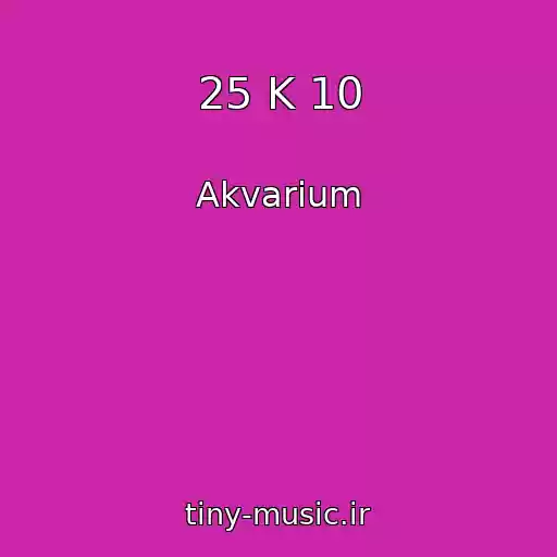 کاور آهنگ 25 K 10 از Akvarium