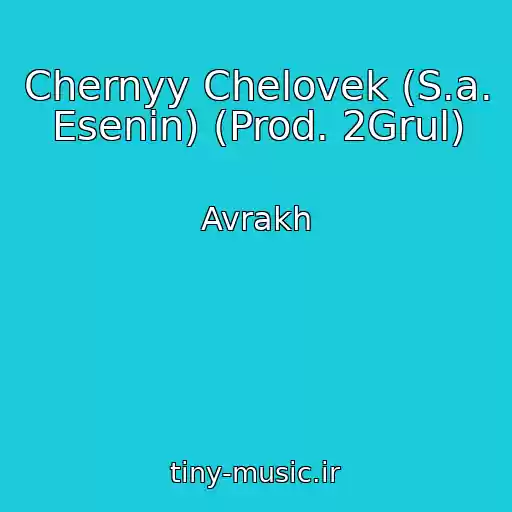 کاور آهنگ Chernyy Chelovek (S.a. Esenin) (Prod. 2Grul) از Avrakh
