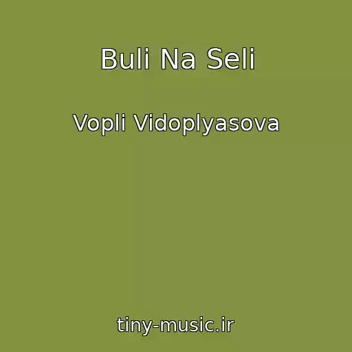 کاور آهنگ Buli Na Seli از Vopli Vidoplyasova