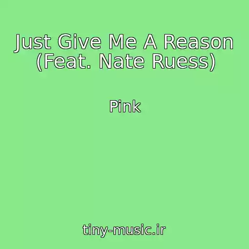 کاور آهنگ Just Give Me A Reason (Feat. Nate Ruess) از Pink